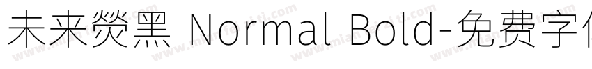 未来熒黑 Normal Bold字体转换